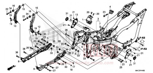 CARROSSERIE DE CHASSIS GL1800DAJ de 2018